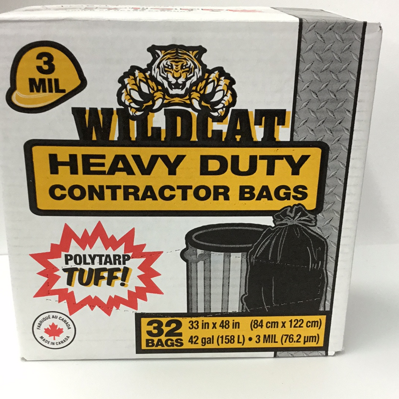 Contractor Clean up Bags 3-Mil 33"x48"