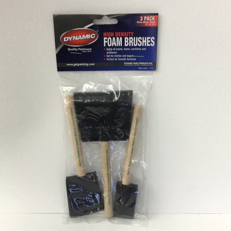 Foam Brush 3pk