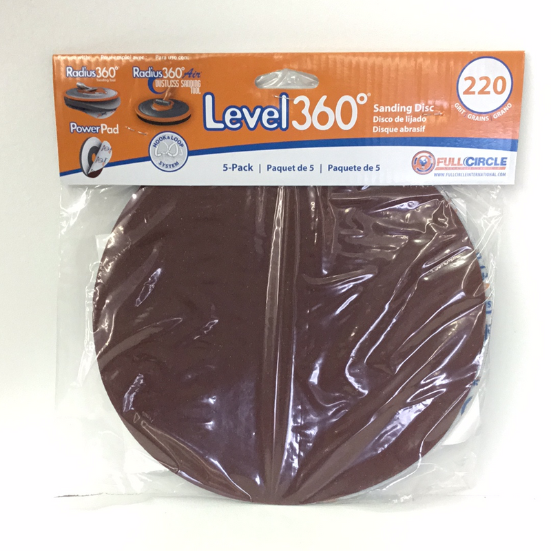 Level 360 Sanding Disc 220 Grit 5pk