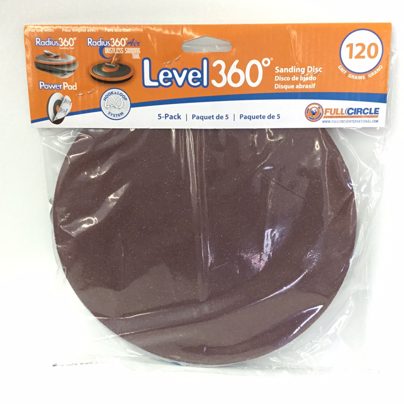 Level 360 Sanding Disc 120 Grit 5pk