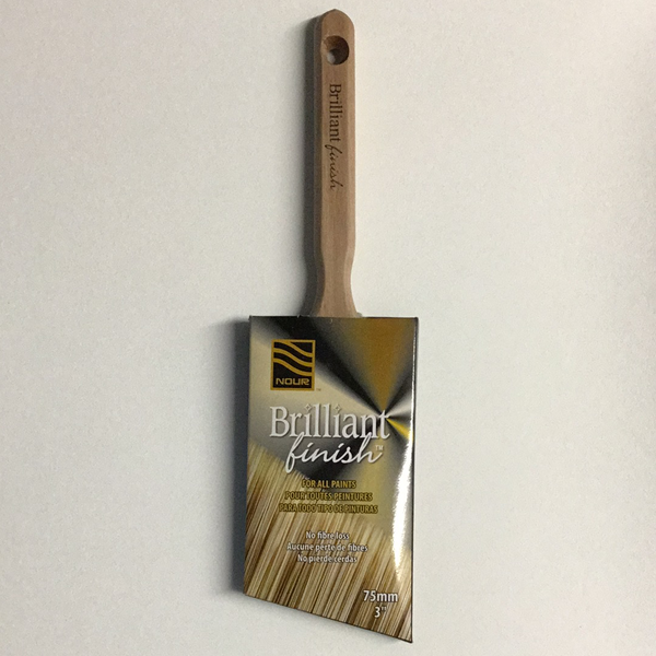 Brilliant Finish Poly Angled Brush 75mm