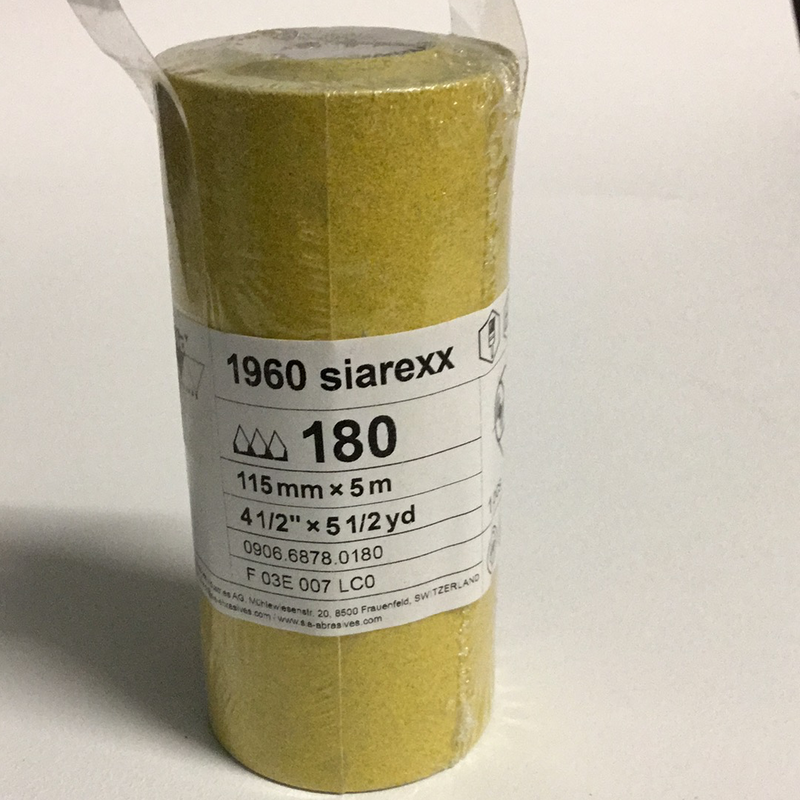 Siarexx Sandpaper 180 grit Roll 115mmx5m