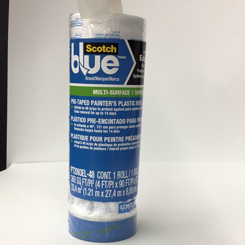 3M Pretaped Painter Plastic 48"x30yd