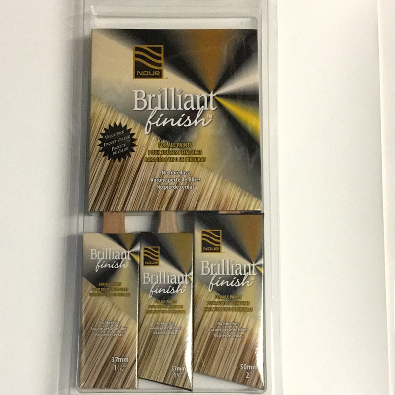 Brilliant Finish Poly Brush 3pk--37mm & 50mm