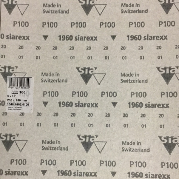 Siarexx Sandpaper 100 grit Single Sheet