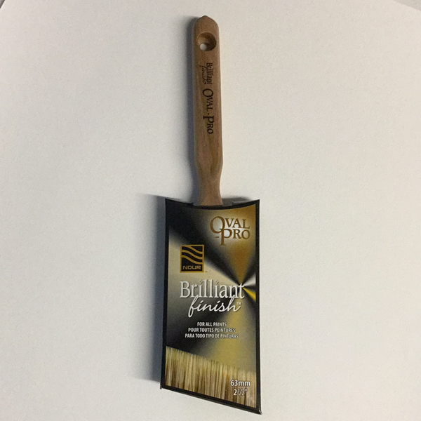 Brilliant Finish Poly Oval Brush 63mm