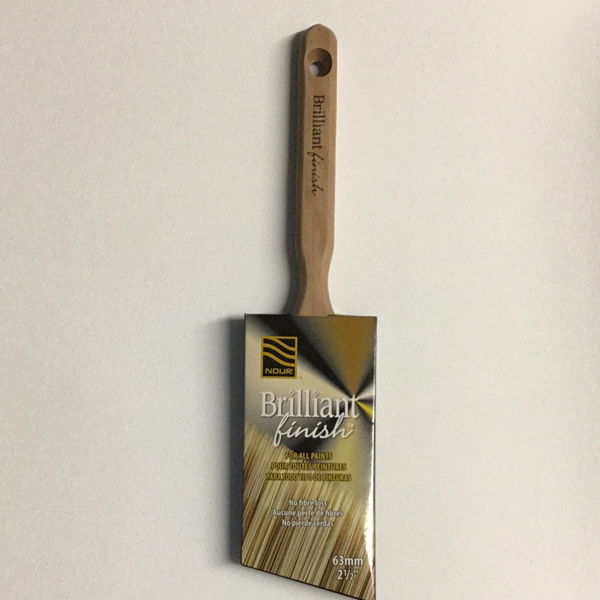 Brilliant Finish Poly Angled Brush 63mm