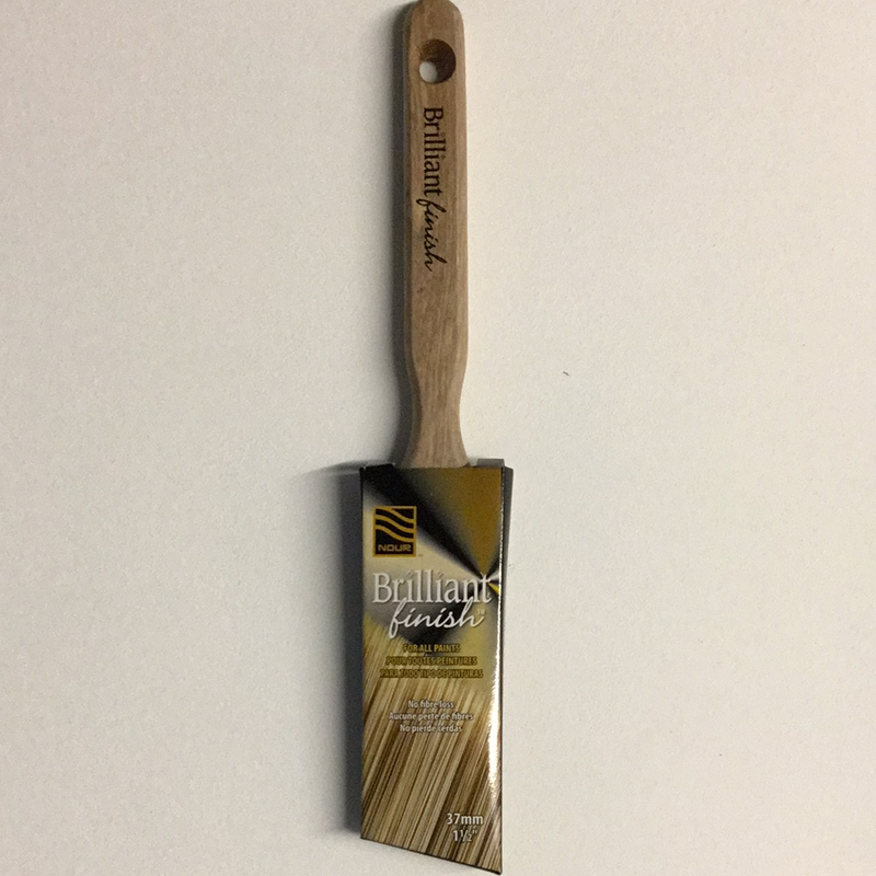 Brilliant Finish Poly Angled Brush 37mm