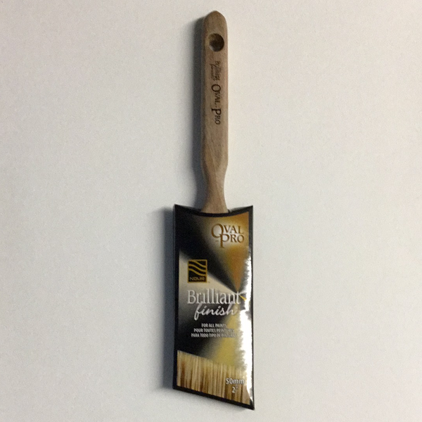 Brilliant Finish Poly Oval Brush 50mm