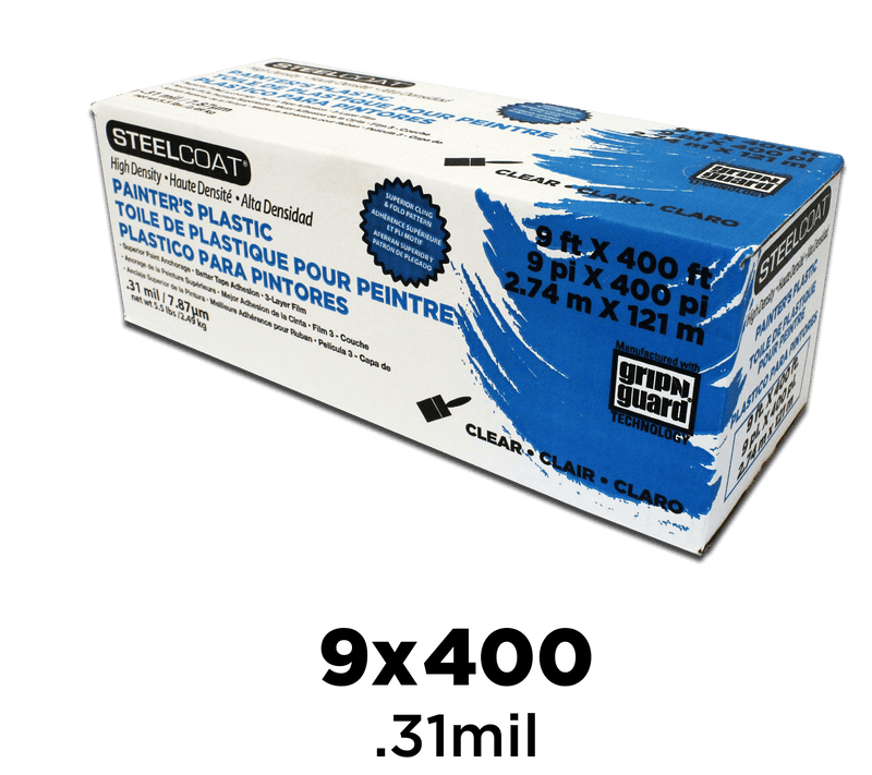 Petoskey Steelcoat 9' x 400' .31mil High Painters Plastic